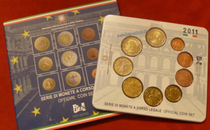 Italia serie zecca 2011 9 valori fdc