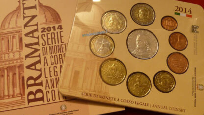 Italia serie zecca 2014 10 valori (con argento) fdc - immagine 2