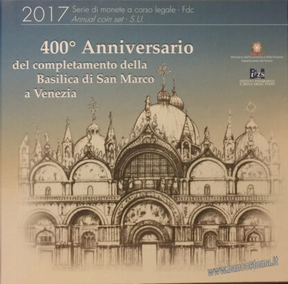 ITALIA SERIE ZECCA 9 VALORI 400° anniversario della Basilica di San Marco a Venezia 2017 fdc - immagine 2