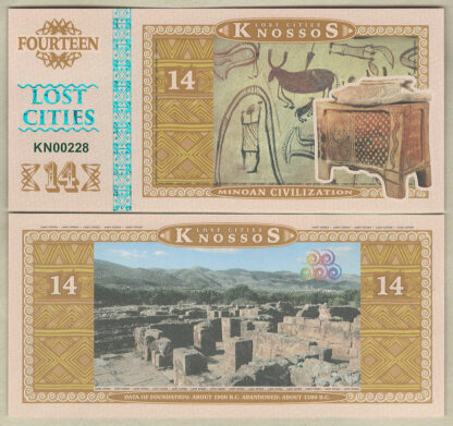 Knossos set 6 pz 2016 paper unc serie città perdute - immagine 3