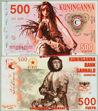 Kuninganna Territory 5-10-25-50-100-200-500-1.000 Fusto 2015 set 8 pz polymer unc - immagine 9
