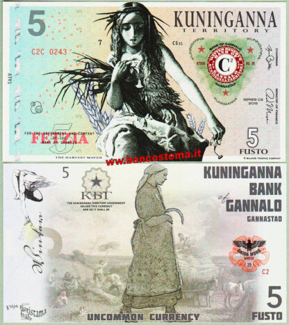 Kuninganna Territory 5-10-25-50-100-200-500-1.000 Fusto 2015 set 8 pz polymer unc - immagine 3