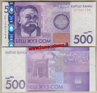 Kyrgyzstan P28b 500 Som 2016 (2017) unc