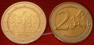 Lituania 2 euro commemorativo "festival della canzone e della danza lituana 2018 fdc