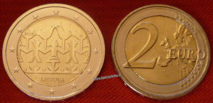 Lituania 2 euro commemorativo "festival della canzone e della danza lituana 2018 fdc