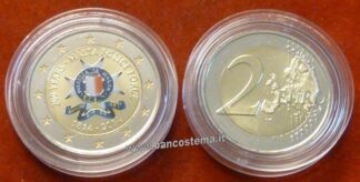 Malta 2 euro commemorativo 2014 "Polizia Maltese" color FDC