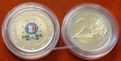 Malta 2 euro commemorativo 2014 "Polizia Maltese" color FDC