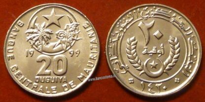 Mauritania KM5 20 Ouguiya 1999 unc
