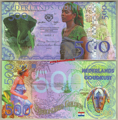 Netherlands Guinea set 2016 (2017) - polymer - 4 pz. - immagine 2