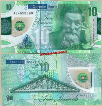 Northern Ireland 10 Pounds Danske Bank 06.07.2017 polymer unc