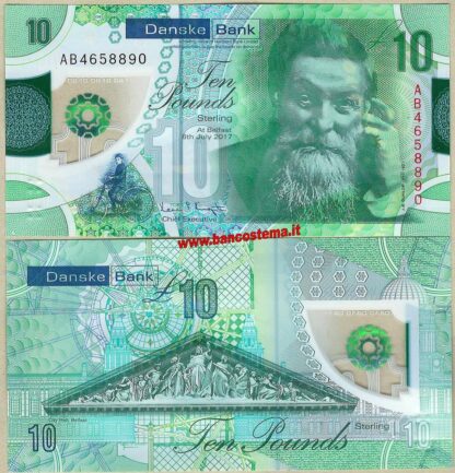 Northern Ireland 10 Pounds Danske Bank 06.07.2017 polymer unc