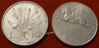 Italia 10 lire "Ulivo" 1949 BB