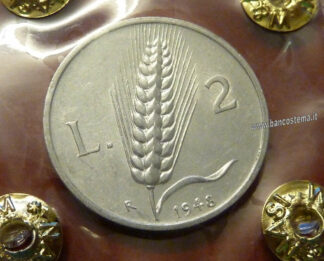 Italia 2 lire "spiga" 1948 FDC FRONTE