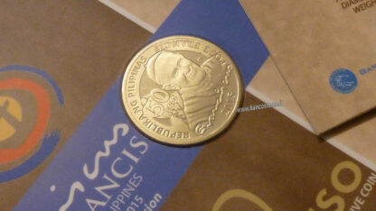 Philippines 50 Piso commemorativa visita papale 2015 coindard unc - immagine 3