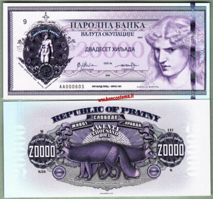Republic of Pratny 1.000 - 5.000 - 10.000 - 20.000 Bolf serie AA 2020 Polymer unc - immagine 2