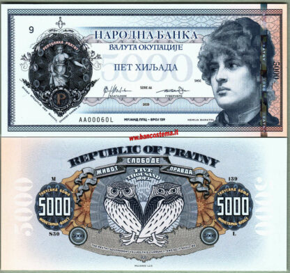 Republic of Pratny 1.000 - 5.000 - 10.000 - 20.000 Bolf serie AA 2020 Polymer unc - immagine 4