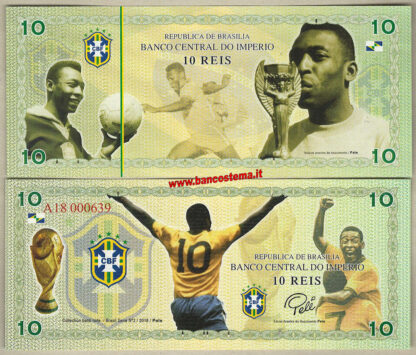 Republica De Brasilia set 3 pz polymer e carta unc - immagine 3