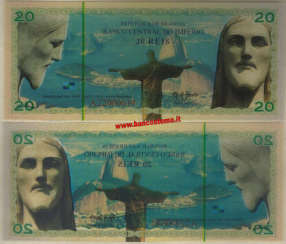 Republica De Brasilia set 3 pz polymer e carta unc - immagine 4