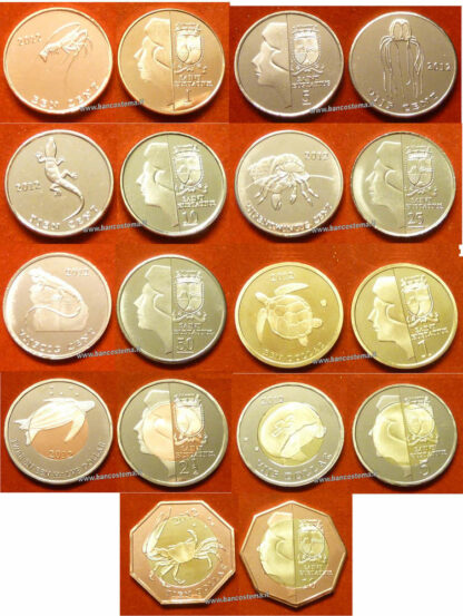 Saint Eustatius set 9 pz 2012 unc