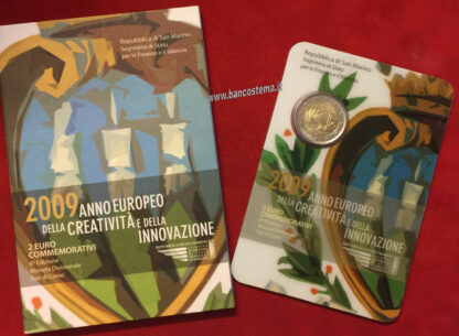 San Marino 2 euro FDC 2009 anno europeo della creatività e della innovazione