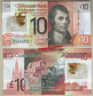 Scotland P229Q 10 Pounds 05.01.2017 CB unc polymer