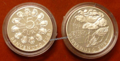 San Marino commemorative dittico 5+10 euro "Benvenuto Euro" 2002 F.S.