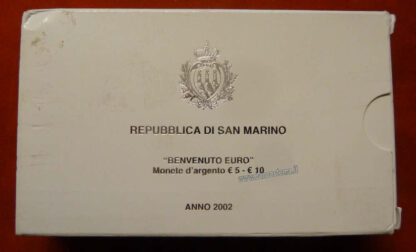San Marino commemorative dittico 5+10 euro "Benvenuto Euro" 2002 F.S. - immagine 2