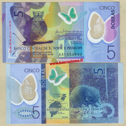 Sao Tomè & Prince P70 5 Dobras 2018 polymer
