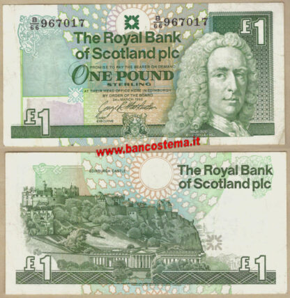 Scotland P351c 1 Pound 24.03.1992 RBS gvf