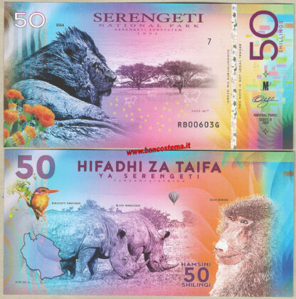 Serengeti National Park 50 Shillings unc polymer