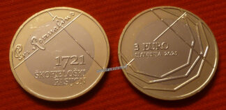 Slovenia 3 euro commemorativo 300 ° anniversario della Passione di Škofja Loka 2021 fdc
