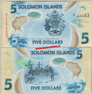 Solomon Islands PW38 5 Dollars nd 2019 polymer unc