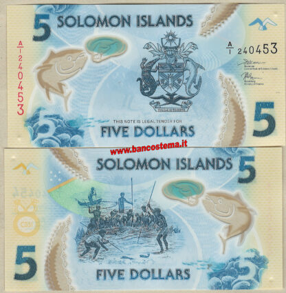 Solomon Islands PW38 5 Dollars nd 2019 polymer unc