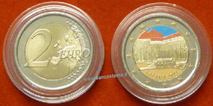Spagna 2 euro commemorativo "Palazzo di Alhambra" 2011 FDC COLOR