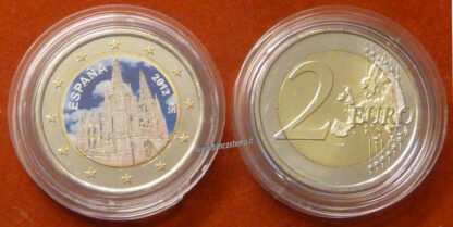 Spagna 2 euro commemorativo "Cattedrale di Burgos" 2012 FDC COLOR