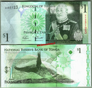 Banconota Tonga P37 1 Pa'anga nd 2009 unc