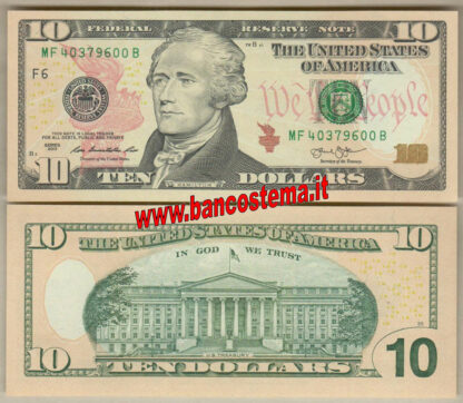 Usa P540 10 Dollars "F6" 2013 unc - Atlanta