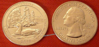 Usa 1/4 Dollar parchi nazionali: stato Minnesota 43° - Voyager National Park 2018 1 lettera fdc