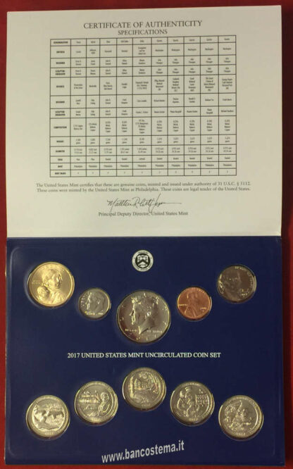 Usa serie FDC Denver e Philadelphia 2017 - immagine 3