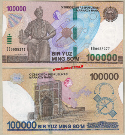 Uzbekistan PW86 100.000 Som 2019 unc