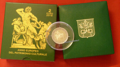 Vaticano 2 euro 2018 proof Commemorativo anno europeo del patrimonio culturale