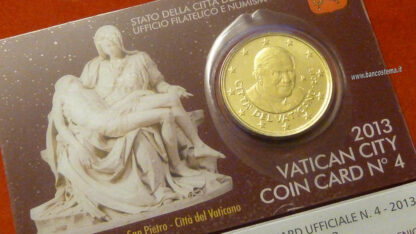 Vaticano coin card 50 cent nr.4 2013