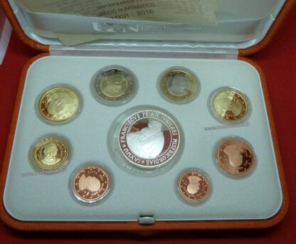 Vaticano serie zecca 2016 Proof con 20 euro argento