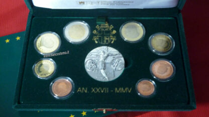 Vaticano serie zecca 2005 Proof con argento