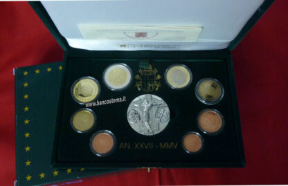 Vaticano serie zecca 2005 Proof con argento - immagine 3