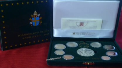 Vaticano serie zecca 2005 Proof con argento - immagine 2
