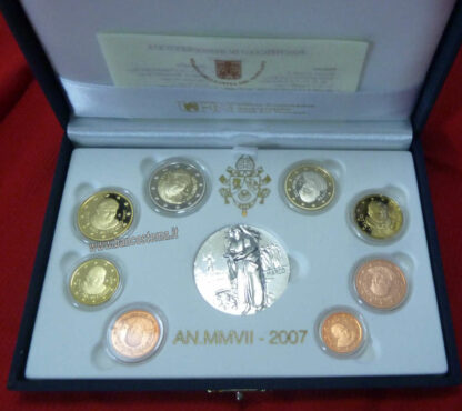 Vaticano serie zecca 2007 Proof con argento - immagine 3
