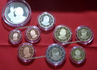 Vaticano serie zecca 2015 Proof con 20 euro argento