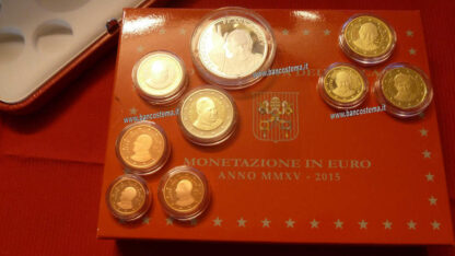 Vaticano serie zecca 2015 Proof con 20 euro argento - immagine 3
