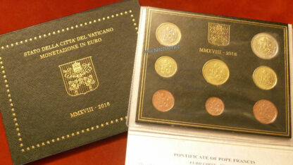 Vaticano serie zecca 8 valori 2018 fdc